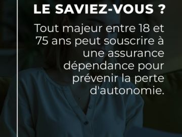 🔍 Pourquoi souscrire à une assurance dépendance ? Voici trois raisons clés :

🔹 Protection financière : En cas de perte d'autonomie, vous percevez une rente...