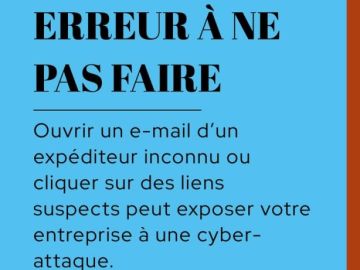 Les cyber-attaques menacent toutes les entreprises, grandes ou petites. Ouvrir un e-mail d’un expéditeur inconnu peut suffire à exposer votre entreprise à un...