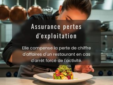 ❓ Pourquoi l'assurance pertes d'exploitation est-elle importante pour un restaurant ?

En cas d'arrêt forcé, tel qu'un incendie ou une intoxication...